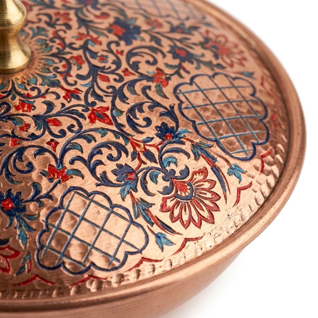 Tekli Bakır Şekerlik Miray Modeli – Küçük 7 CM Çap - 3