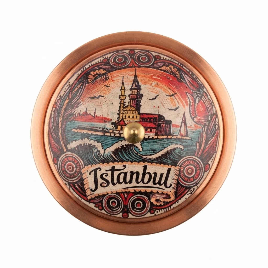 Tekli Bakır Şekerlik Kubbe Modeli – Küçük 7 CM Çap - 2
