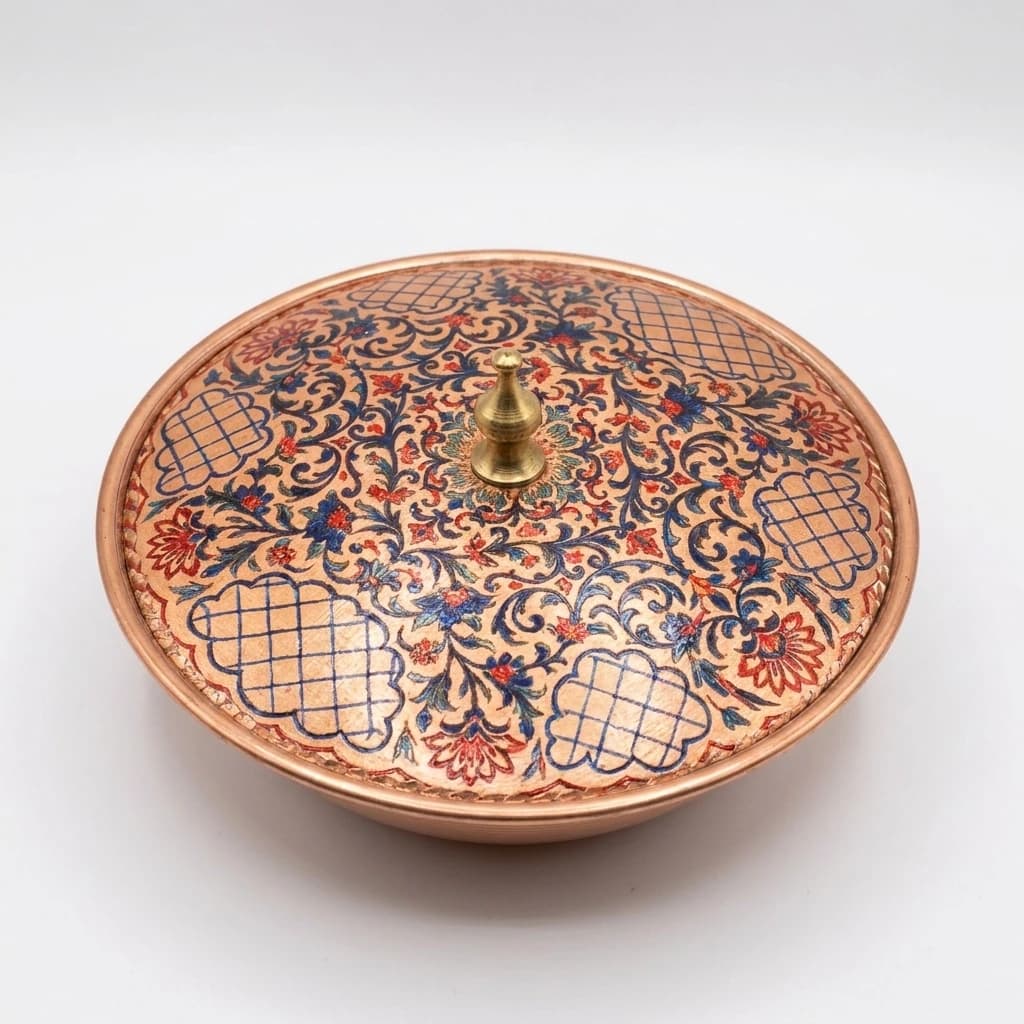 Tekli Bakır Şekerlik Miray Modeli – Küçük 7 CM Çap - 4