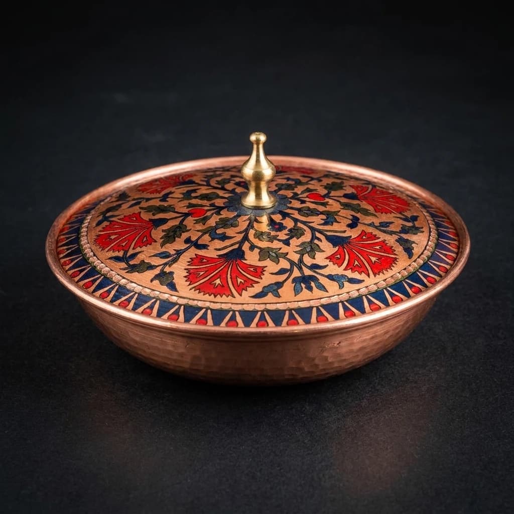 Tekli Bakır Şekerlik Ayasofya Modeli – Küçük 7 CM Çap - 4