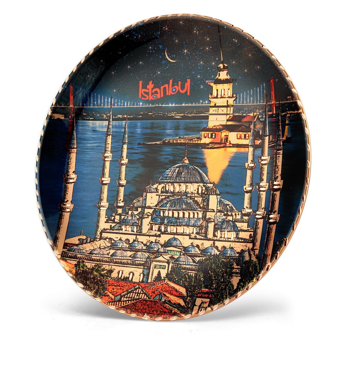 İstanbul'un Kalbi Bakır Tabak - 5